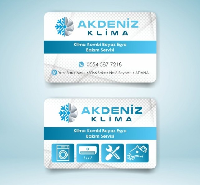 Klimacı Kartvizit Tasarım Örnekleri
